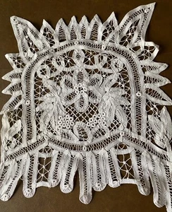 Antique 16x19 Battenberg Doily no flaws - Picture 1 of 2