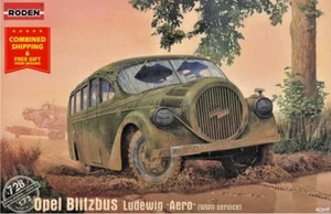 Roden 728 - 1/72 - Opel Blitzbus Ludewig Aero (WWII service) German bus model - Picture 1 of 12