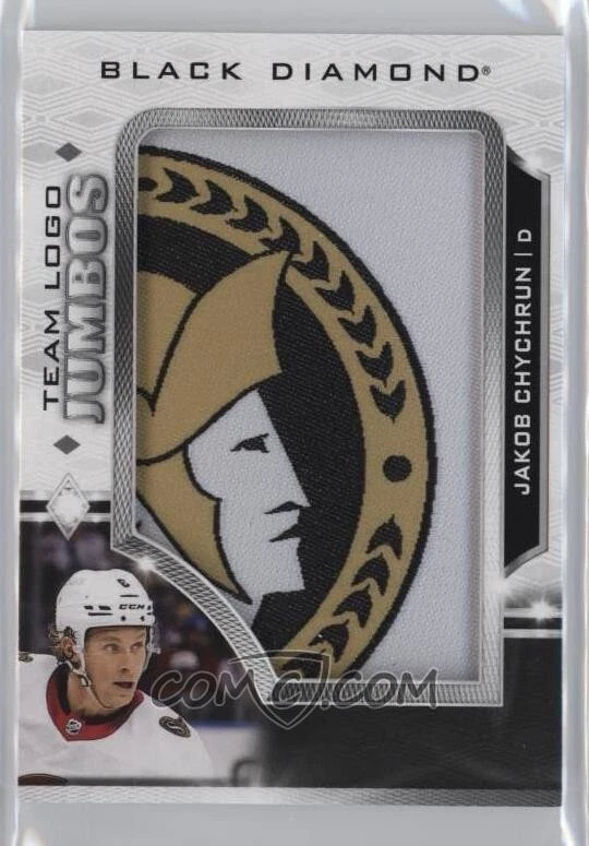 2023-24 Black Diamond Team Manufactured Retro Logo Jakob Chychrun Jumbo Patch - Image 1 of 2