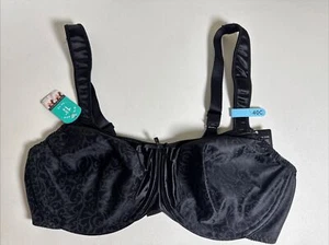 Bali Satin Tracings Minimizer BH Gr.40C Schwarz Neu mit Etikett Bügel Style 3562 - Bild 1 von 6