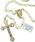 Moulded Glow in the Dark Prayer Bead Rosary with Quadruple Interlock Link