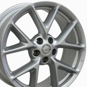 19" Replica Wheel NS20 Fits Nissan Maxima Rim 19x8 Silver Wheel - Picture 1 of 3