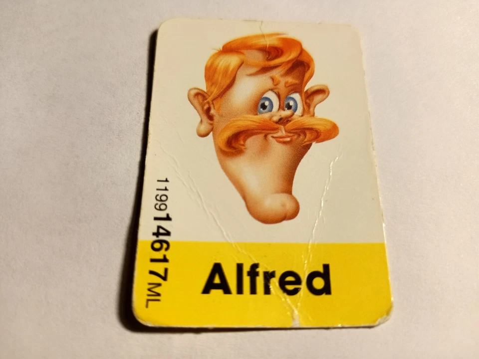 GIOCO SOCIETA' INDOVINA CHI? MB GIOCHI PEZZI RICAMBIO CARTA PERSONAGGIO ALFRED - Immagine 1 di 1