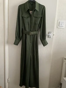 River Island Jumpsuit New with tags Petite flowy pants wicked green Christmas - Picture 1 of 13