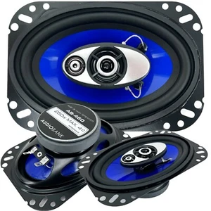 New Audiobank 4x6" in 3-Way 250 Watts Coaxial Car Speakers CEA Rated (Pair) - Picture 1 of 6