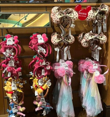 Diadema 2024 Disney Parks Loungefly Mickey Ears Rapunzel Cenicienta Belle Anna Foto 1 de 4