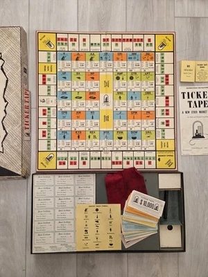 1963 Cadaco Ticker Tape Stock Market Game Excellent Condition - 1 Piece Missing - Image 1 of 4