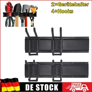 Gerätehalter Gerätehaken Metall Werkzeughalter Geräteleiste Gartengerätehalter - Bild 1 von 16