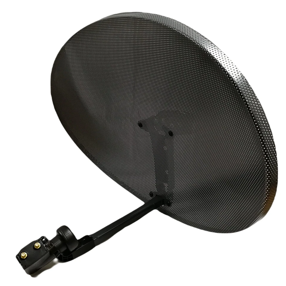 GLOBAL INVACOM 60CM SATELLITE DISH ZONE 2 FOR SKY HD FREESAT FREE TO AIR BLACK MESH + TWIN LNB