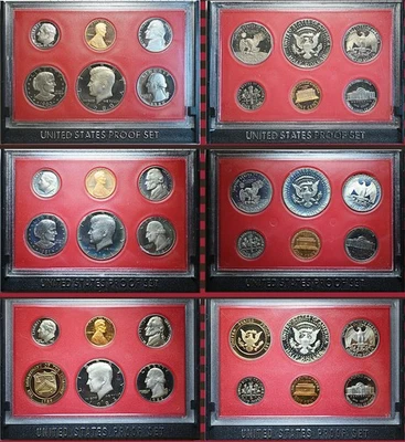 1980-81-82 S Proof sets CN-Clad Kennedy Half dollar Washington-(OGP) 6 Coin Set. - Image 1 of 4