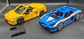 Lego Racers Lamborghini Gallardo LP 560-4 Lot 8214 Polizia & 8164 Yellow 99% ++