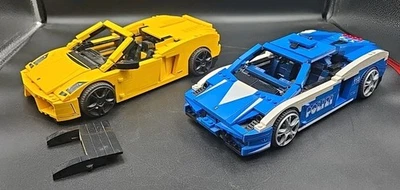 Lego Racers Lamborghini Gallardo LP 560-4 Lot 8214 Polizia & 8164 Yellow 99% ++ - Image 1 of 4