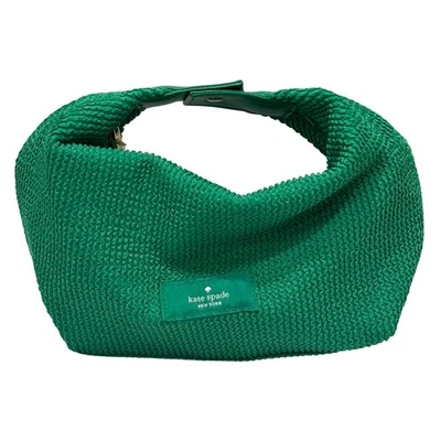 NUEVO Mini Bolso de Mano Kate Spade New York Verde Texturizado Maquillaje Salir Primavera Foto 1 de 4