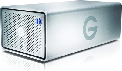 G-Technology 8TB G-RAID 2-Bay Thunderbolt 3 RAID Array Drive - Silver (0G05748-) - Image 1 of 4