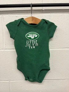 NFL New York Jets Fan Infant Baby Bodysuit 6M Green Football Fan Logo - Picture 1 of 3
