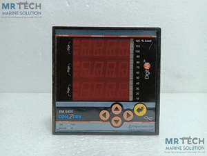 Conzerv EM 6400 Digital Panel Meter 44 To 300v Ac Dc Ver: 03.02.02 80 To 600v Ac - Picture 1 of 6