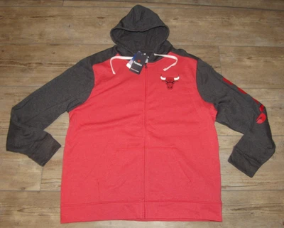 Fanatics Chicago Bulls Full Zip Red Black Hoodie Jacket size Men's 2XL - Image 1 of 4