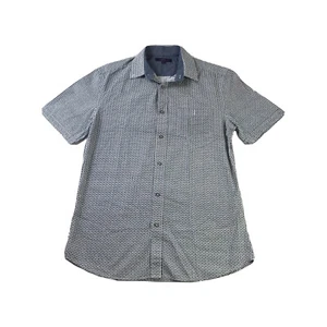 Tailor & Cuttler Slim Fit Short Sleeved Patterned Shirt Men’s Medium 38”Chest - Picture 1 of 10