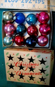 1940 JAPAN ANTIKER KLEINER FEDER WEIHNACHTSSCHMUCK MUNDGEBLASENES GLAS JAPAN OVP - Bild 1 von 22