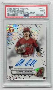 2023 Topps Pristine Corbin Carroll Refractor Rookie Auto RC #35/99 PSA 9 - Picture 1 of 2
