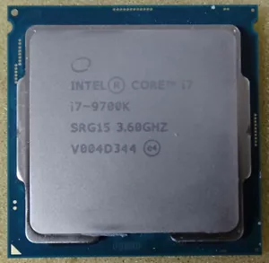 Processore Intel Core i7- 9700K 3,6 GHz 8 core LGA 1151 v2 - Foto 1 di 1
