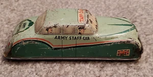 Vintage Glam Toys Tin Army Staff Car - GTP 586 - Picture 1 of 6