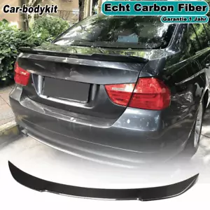 Carbon Heckspoiler Kofferraum Spoiler Lippe Passt für BMW 3er E90 325i M3 05-12 - Picture 1 of 13