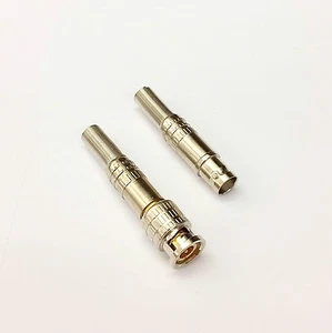 PLUGZ2GO BNC MATCHING MALE/FEMALE CONNECTOR CCTV CAT5 - NO SOLDER SPRING - Picture 1 of 7