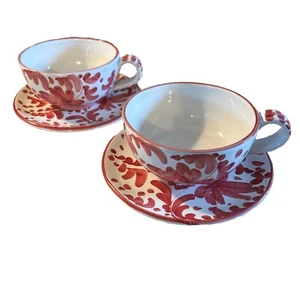 Italian Coffe Mug Set For Two - Picture 1 of 4