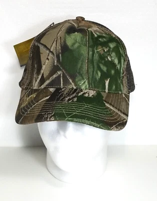 Realtree Hat Cap Camouflage Front w/ Mesh Back - Snap Back Size Fits All New - Image 1 of 4