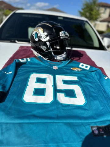 JACKSONVILLE JAGUARS TIM TEBOW CUSTOM SCHUTT F7 FOOTBALL HELMET AND JERSEYS NEW Cover