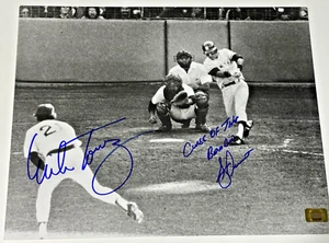 Bucky Dent & Mike Torrez Signed 11x14 Home Run Photo CURSE w/ Holo & Coa - Picture 1 of 3
