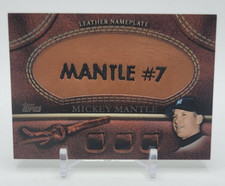 2011 Topps Glove Manufactured Leather Nameplates #MM Mickey Mantle S2