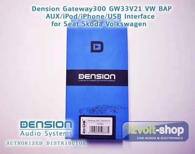 Dension Gateway 300 GW33V21 - iPod/ iPhone/ USB/ AUX Interface for VW/Seat/Skoda - Image 1 of 4
