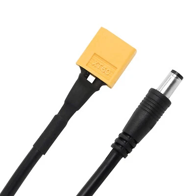 XT60 Male Bullet Connector to DC 5.5mm x 2.1mm Male Adapter Cable FPV Goggles - Image 1 of 4