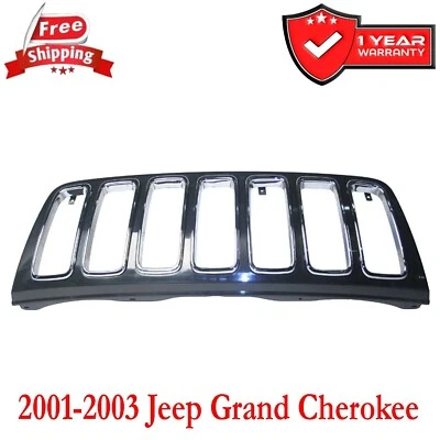 Grille For 2001-2003 Jeep Grand Cherokee Front Plastic CH1200265 - Изображение 1 из 4