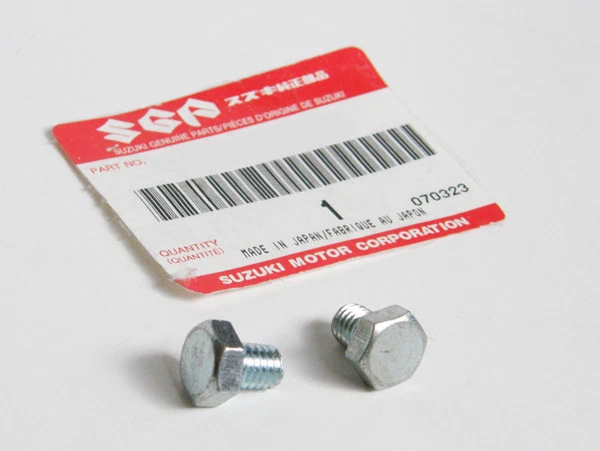 TORNILLOS DE CABEZA HEXAGONAL SUZUKI LISOS tamaño m6x10mm / 6mm x 10mm ZINC transparente m6xm10  Foto 1 de 1