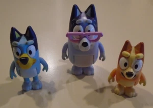 Bluey Heeler Family Figure Set ~ Bluey / Bingo / Nana - Picture 1 of 2