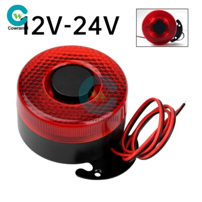 DC12-24V Car Back-up Alarm Universal Reversing Horn Drip Sound Horn Buzzer LED - Image 1 of 4