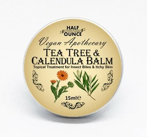 Insect Bite & Itchy Skin Relief, Vegan and Natural Balm, Calendula & Tea Tree - Picture 1 of 1