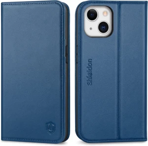 SHIELDON Wallet Case for iPhone 14 5G, Genuine Leather Flip with [Card... - Picture 1 of 153
