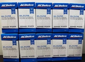 $4 Ea Lot of 10 New Genuine OEM Engine Oil Filter and Cap Seal 55594651 PF2257G - Picture 1 of 4