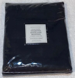 NIP RESTORATION HARDWARE Vintage Washed Diamond Matelasse Standard Pillow Sham - Picture 1 of 7