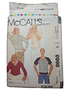 McCall's 6996 Causel M Shirt Herren Nähmuster Schnitt & Umschlag Schäden - Bild 1 von 3