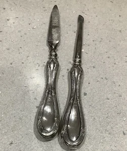 Antique Sterling Silver Nail File & Cuticle Set. Mappin & Webb. Birmingham 1913 - Picture 1 of 11