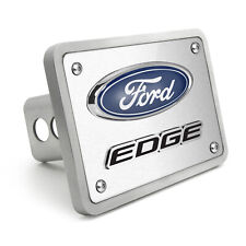 Ford Edge 3D Logo Brushed 3/8" thick Billet Aluminum 2 inch Tow Hitch Cover