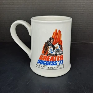 Vintage 1977 Schlitz Bier größerer Erfolg 77 Keramik Bierkrug - Bild 1 von 4