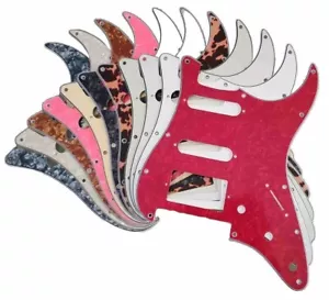 stratocaster scratchplate pickguard 11 hole HSS for Floyd Rose Tremolo +screws - Picture 1 of 13