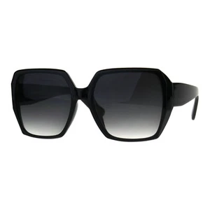Womens Designer Style Sunglasses Oversized Square Retro Chic Fashion UV 400 - Picture 1 of 25
