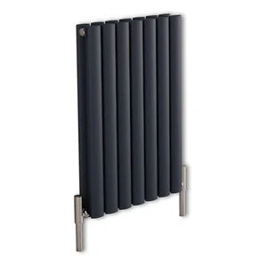Aluminium anthrazit horizontal Designer Heizkörper 600 mm x 410 mm (Doppelplatte) - Bild 1 von 1